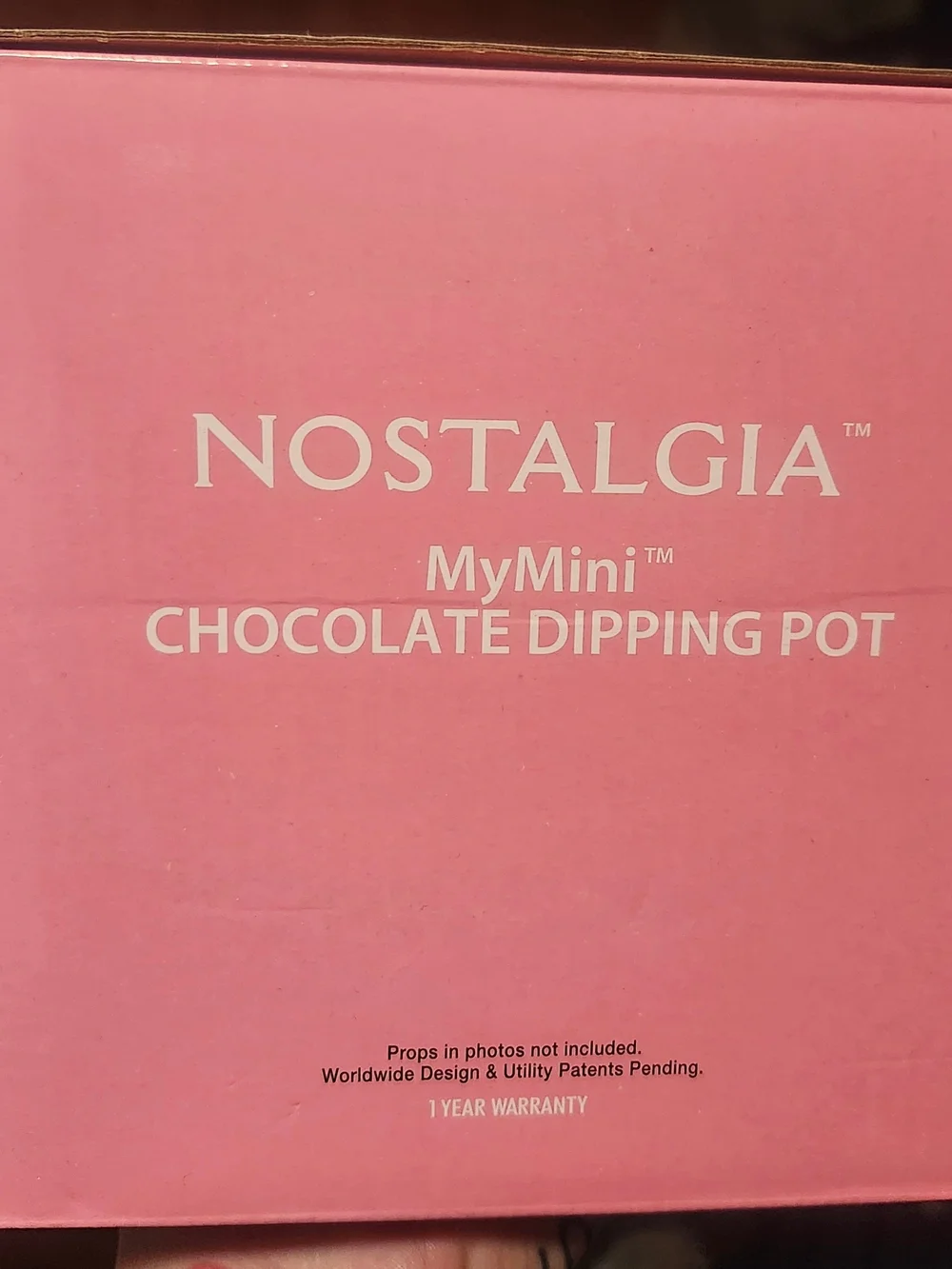 Nostalgia Pink Heart Mini Chocolate Dipper